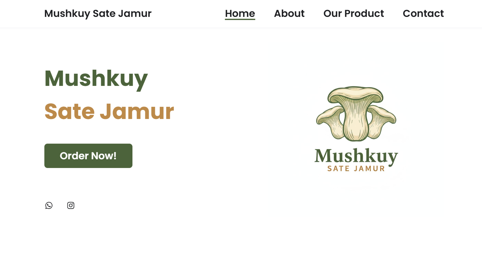 Pembuatan Website UMKM Sate Jamur